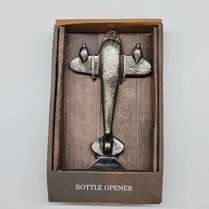 Airplane Shaped Metal Bottle Opener In Gift Box
